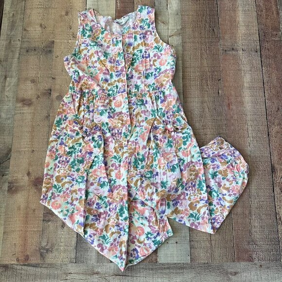 Oakbrook Sport vintage 90's floral design jumpsuit romper women's xl